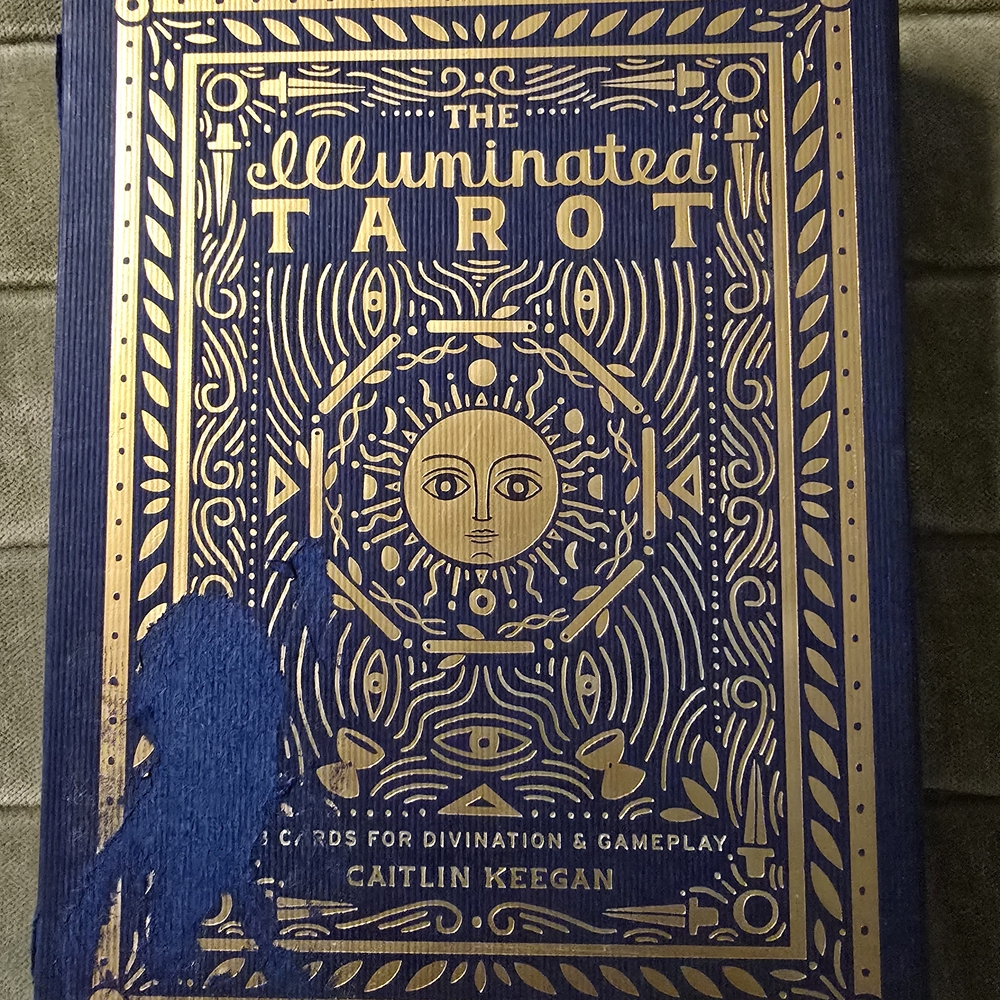 Illuminated Tarot Deck - Blue and Gold